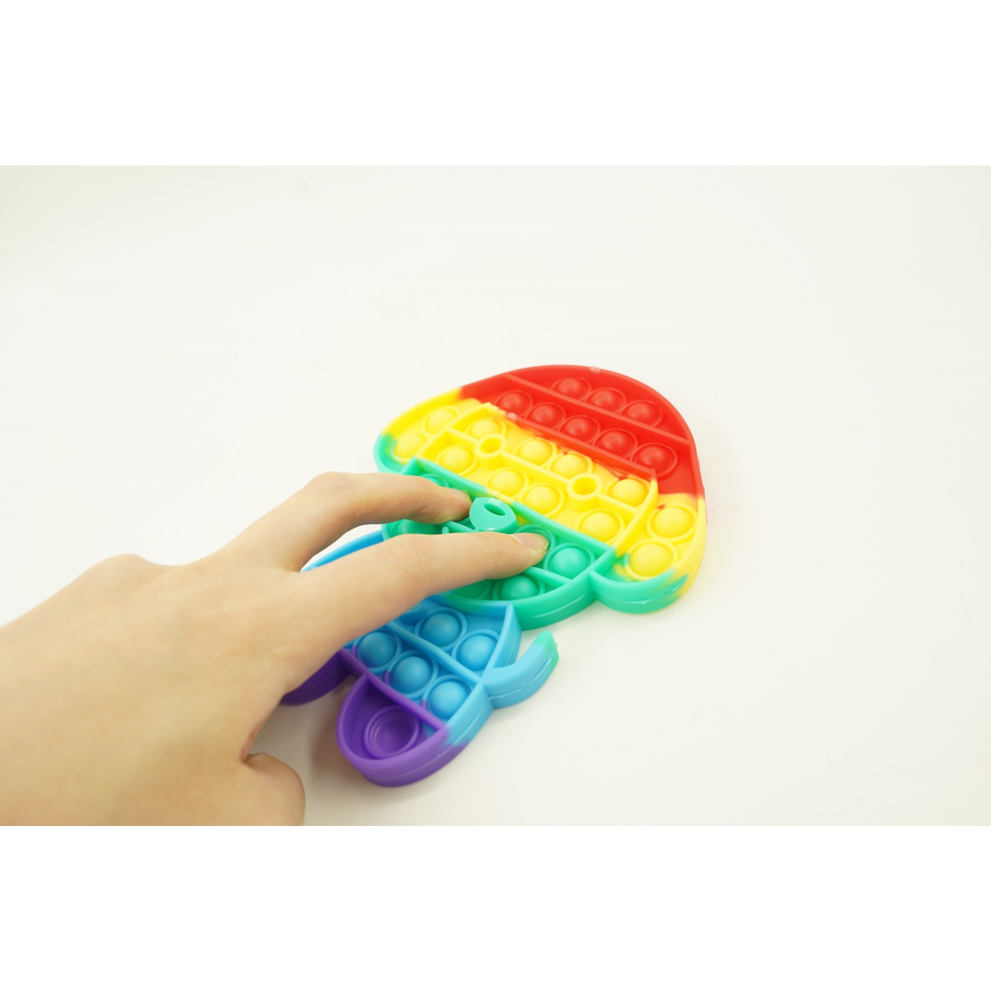 Jucarie antistres din silicon, Flippy, Pop It Now and Flip It, Catel, Multicolor