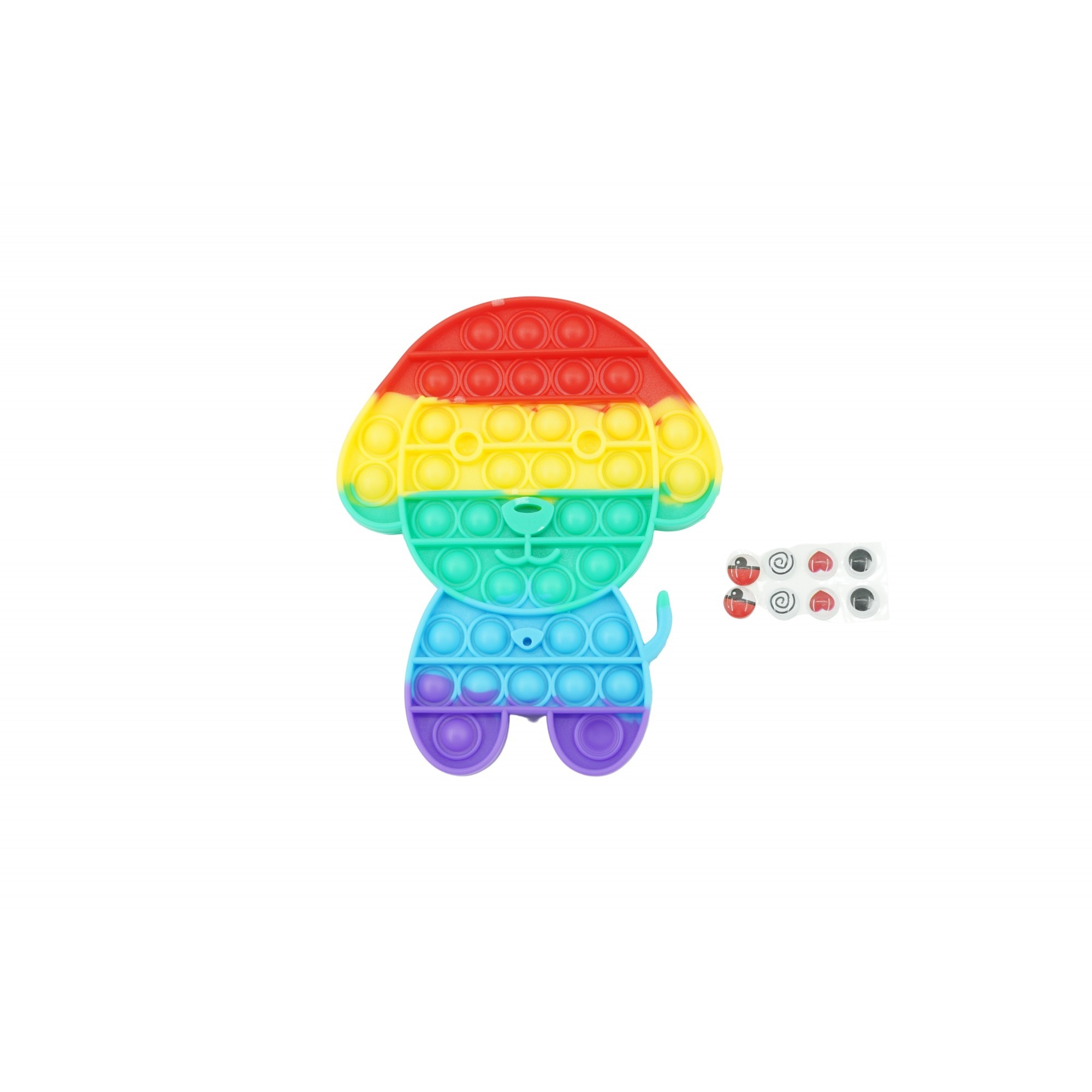 Jucarie antistres din silicon, Flippy, Pop It Now and Flip It, Catel, Multicolor