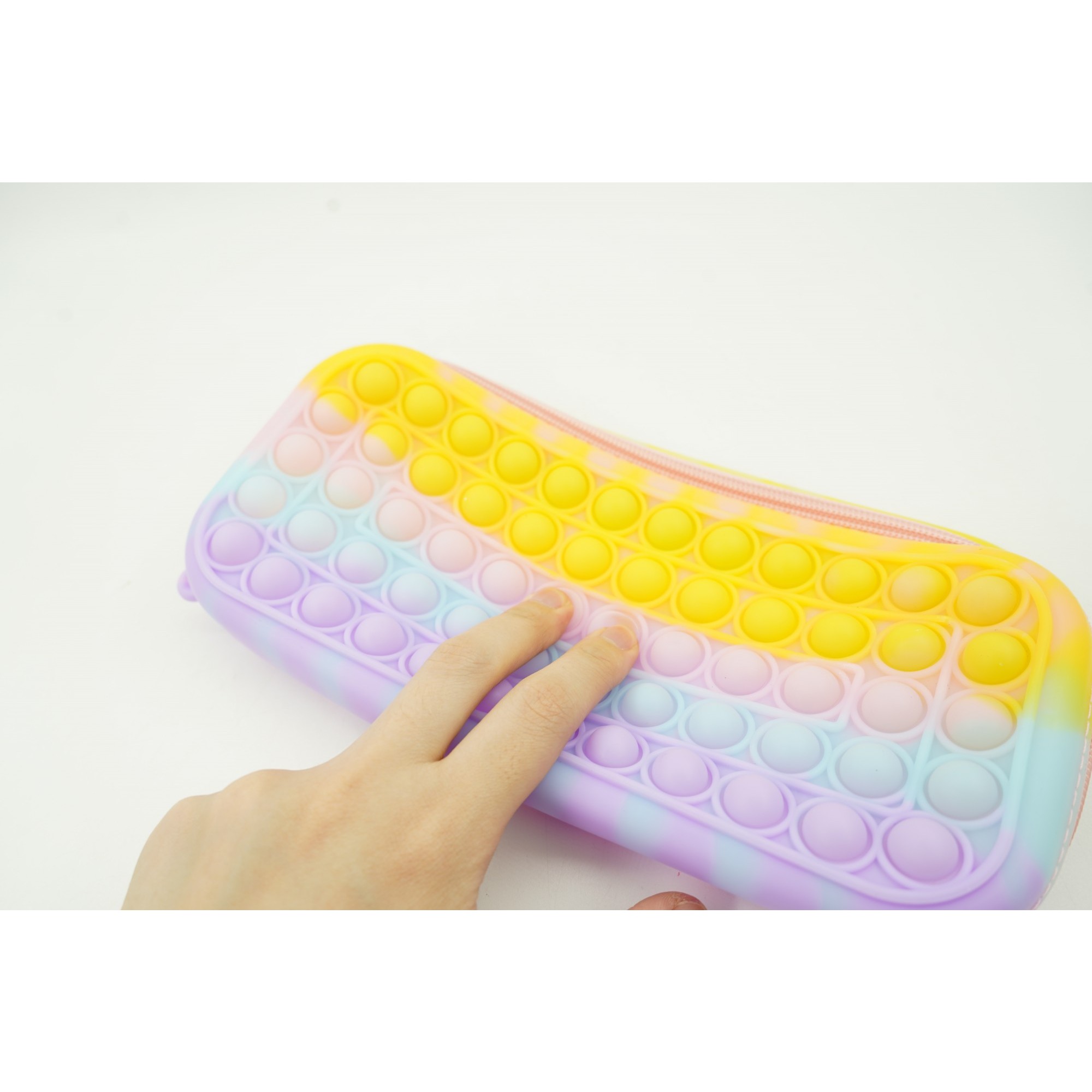 Jucarie antistres din silicon, Flippy, Pop It Now and Flip It, Gentuta depozitare, Multicolor