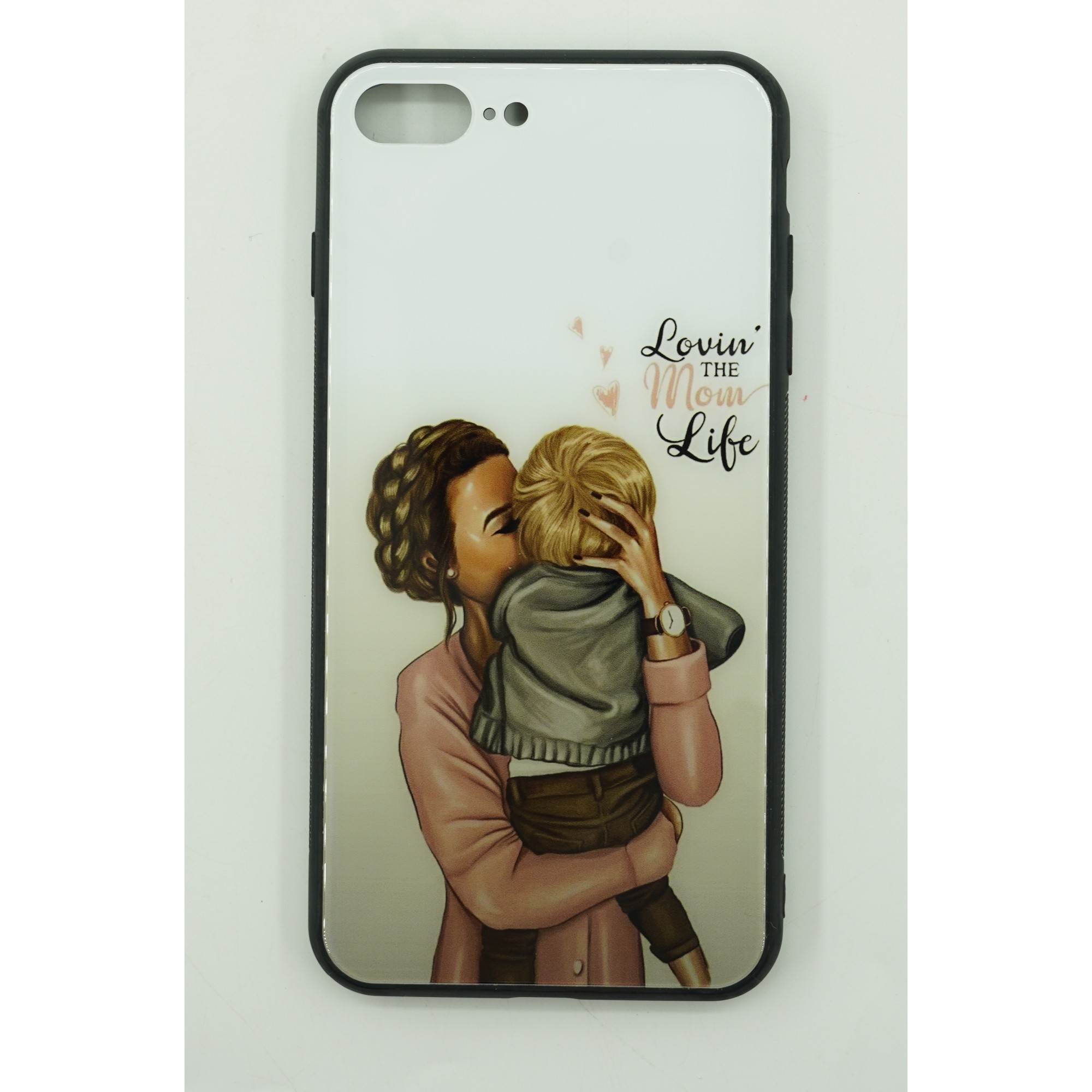 Husa protectie, Flippy, compatibila cu Apple iPhone 12 Pro Max Glass print Lovin the Mom Multicolor