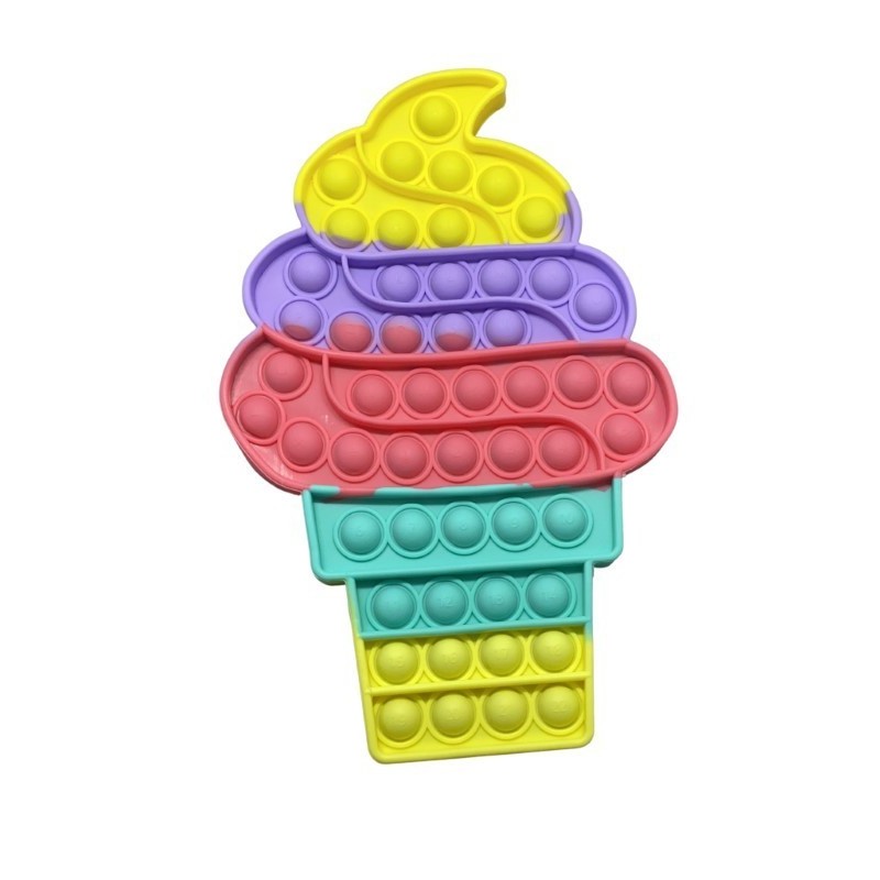 Jucarie antistres din silicon, Pop It Now and Flip It, Vafa, 20 cm, Multicolor