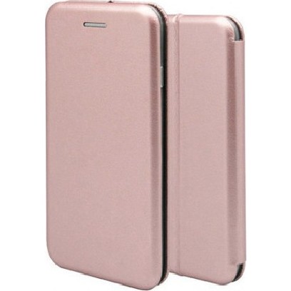 Husa de protectie Flippy compatibila cu Samsung Galaxy S10 Plus Magnet Book Case Roz-Auriu