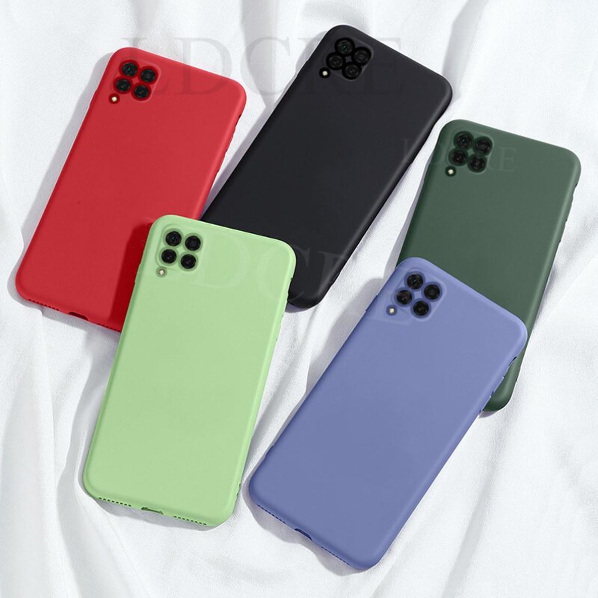 Husa de Protectie, Flippy, pentru Samsung A12, din Liquid Silicone, Flexibila, Fucshia