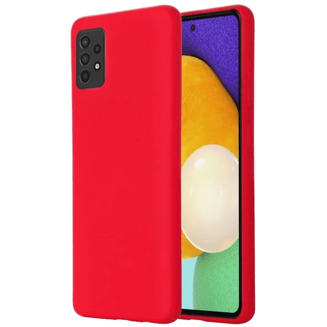 Husa de Protectie, Flippy, pentru Samsung Galaxy A52, din Silicon Lichid, Rosu Husa de Protectie, Flippy, pentru Samsung Galaxy A52, din Silicon Lichid, Rosu