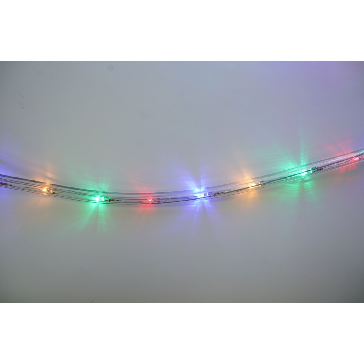 Instalatie Craciun, 61 m, 1464 Led-uri, Furtun Luminos, Multicolor, Transformator, Sectionabila, 220 V, Flippy