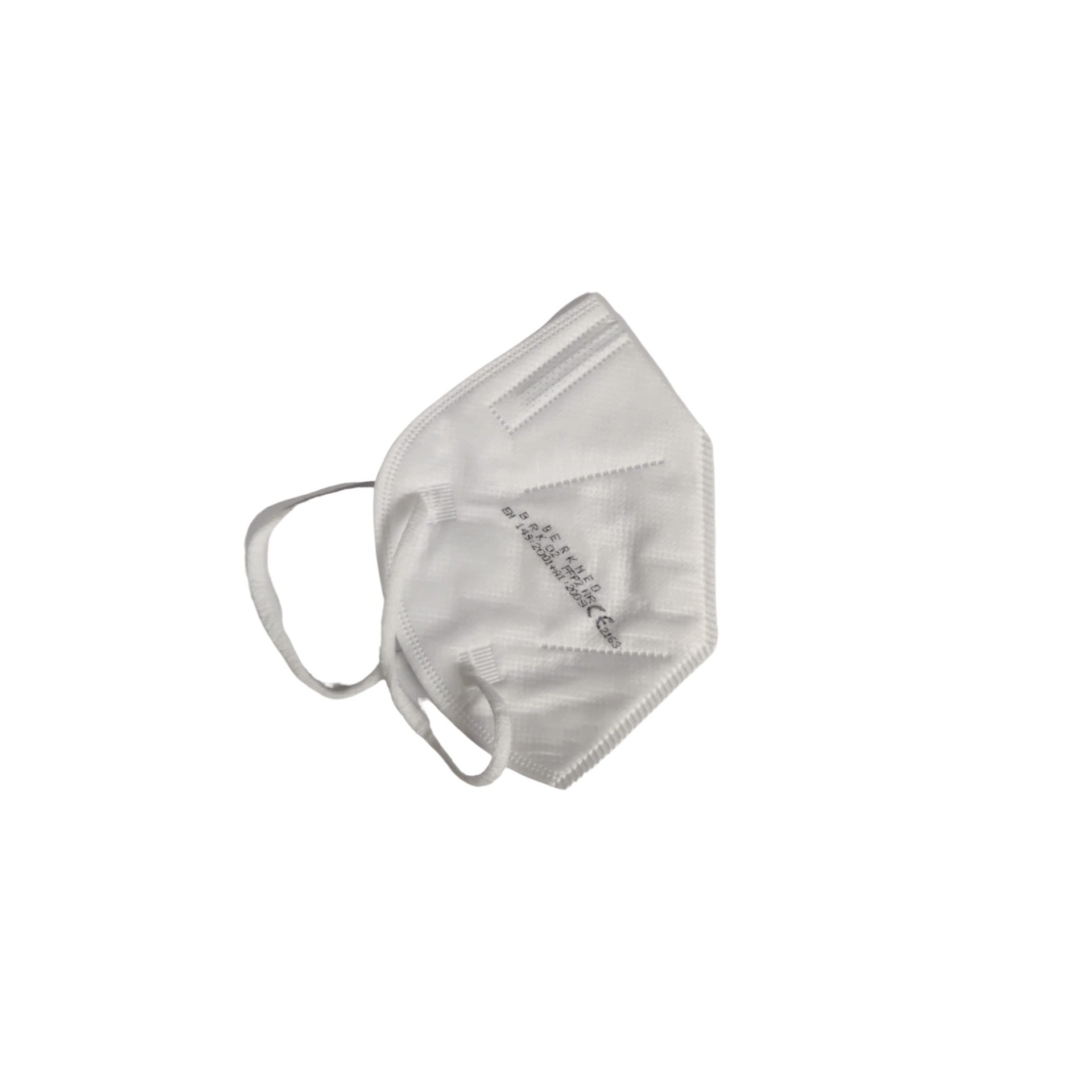 Set 5 bucati Masca de protectie faciala, de unica folosinta, FFP2 CE 2163, 5 straturi, nesterila, ambalaj individual, Alb