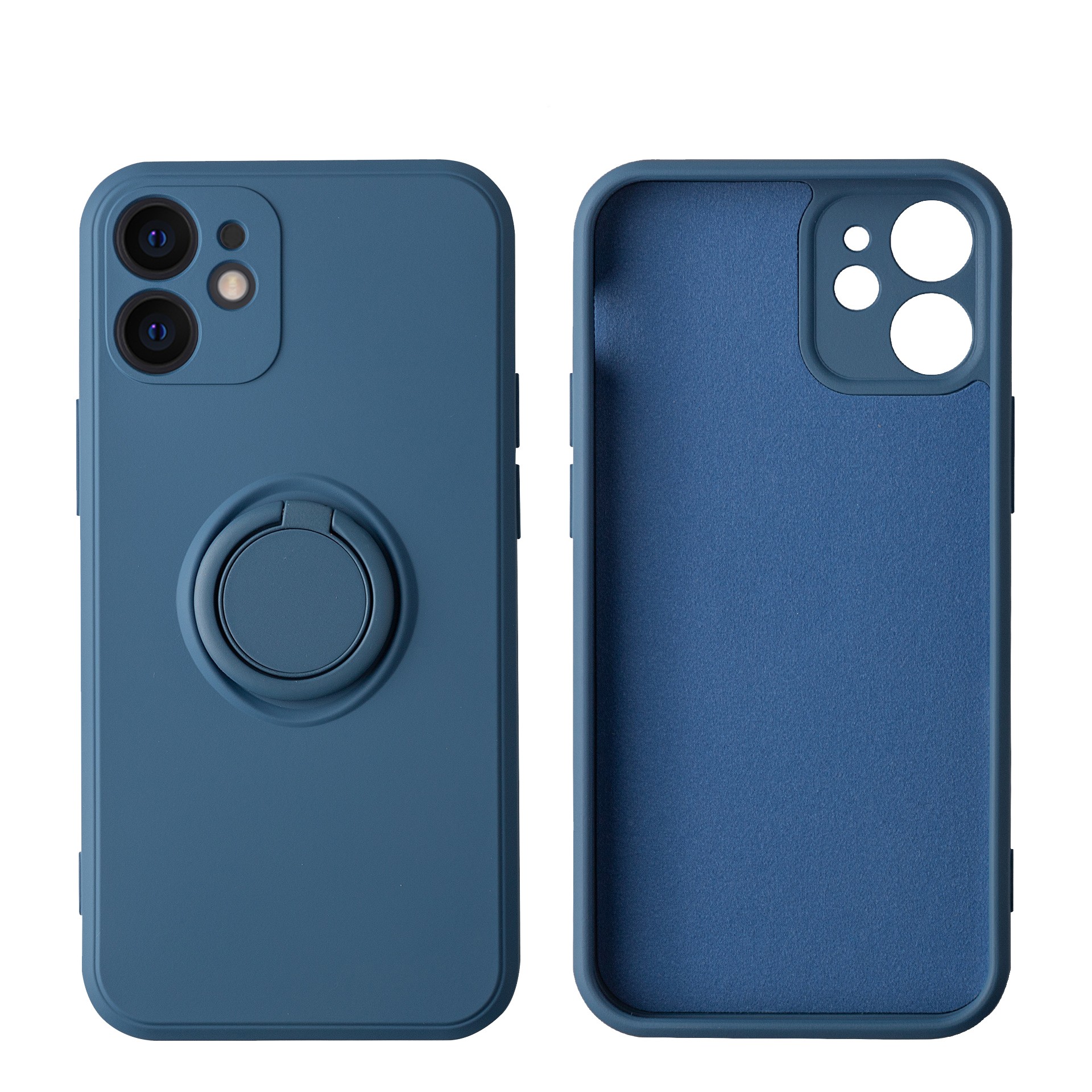 Husa pentru Huawei NOVA 9 SE, Flippy, Silicone Ring, cu Suport Rotativ Magnetic, Navy Blue