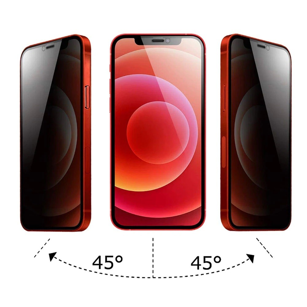 Folie ecran Flippy pentru iPhone 14, Sticla Privacy, Transparenta, Protectie Completa