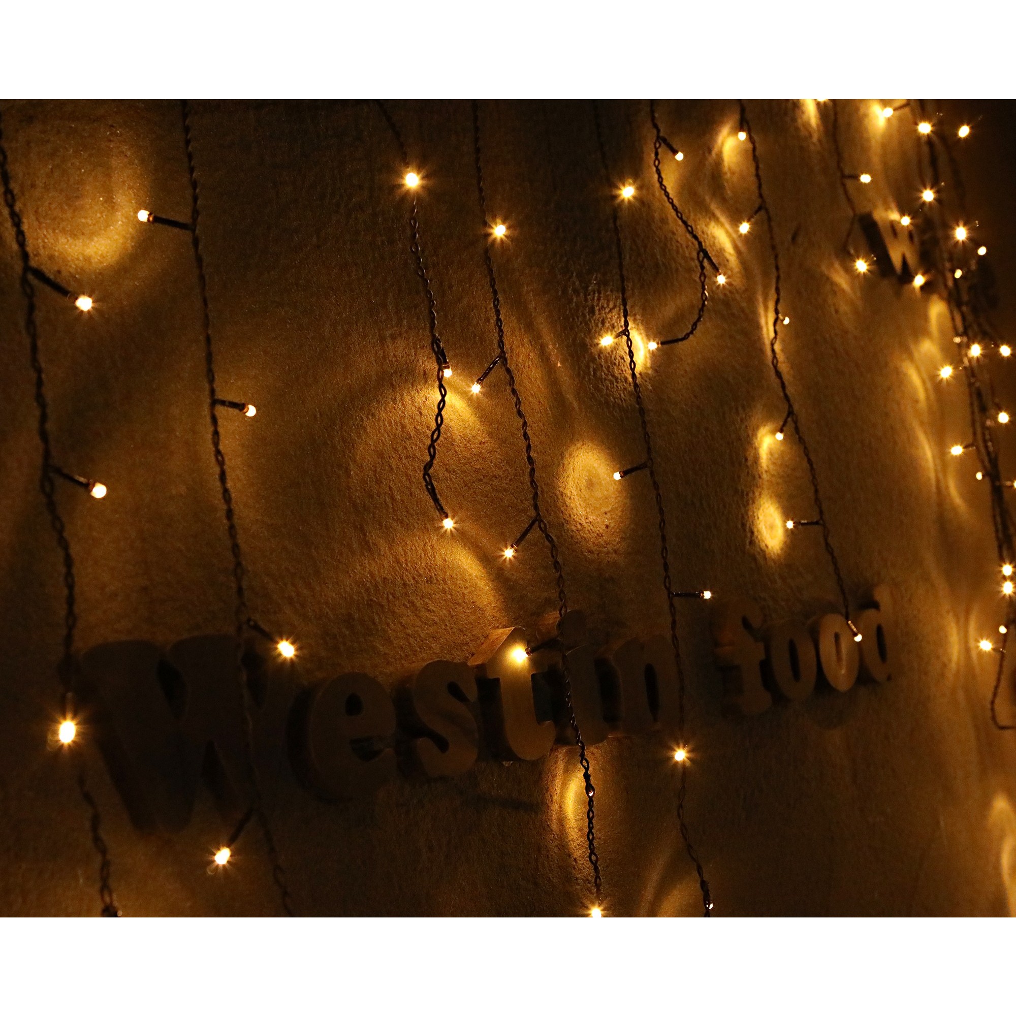 Instalatie de Craciun Flippy® Tip Franjuri cu Joc de Lumini 8 m 360 Leduri Alb Cald 2107WW Interconectabila