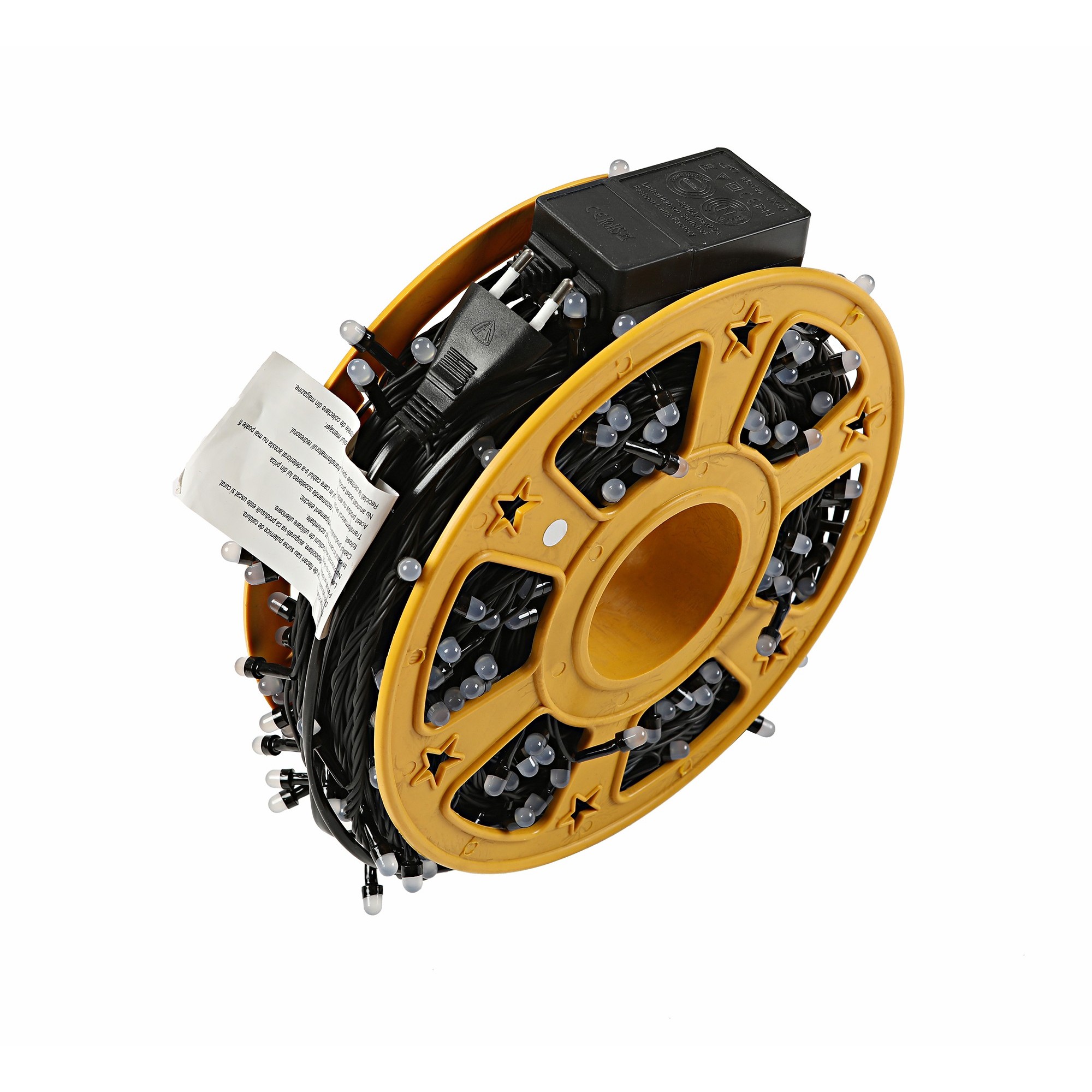 Instalatie de Craciun, Premium Flippy®, Tip Liniara / Sirag, 50 m, 500 LED-uri Mari, Multicolor