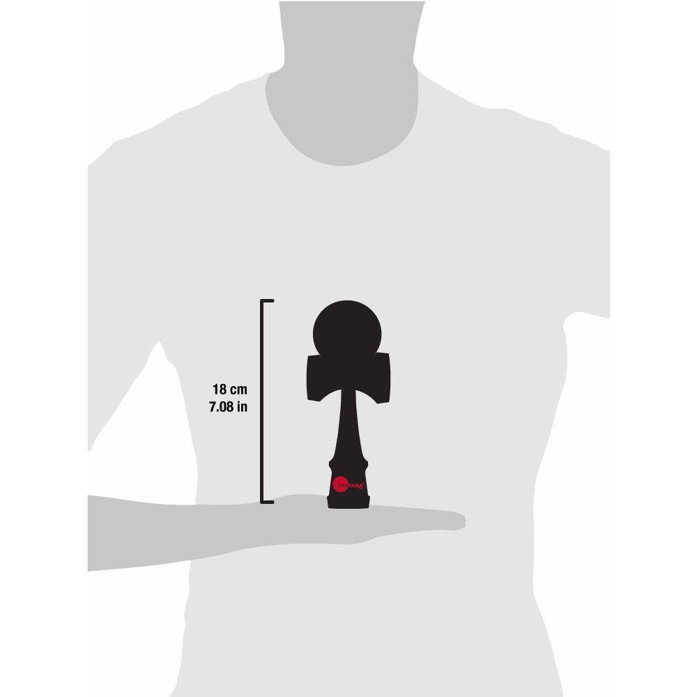 Kendama Karo Grip Rubber Stripe Lemn Fag Verde Negru