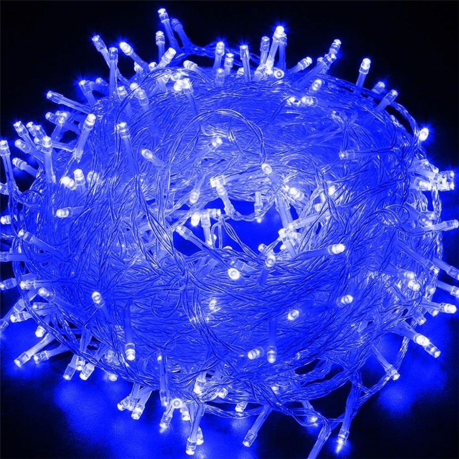 Instalatie de Craciun Tip Liniara Fir Transparent 50 m 500 Leduri Albastru 2807B