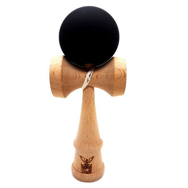 Kendama Ball Originala Lemn Fag Mat Grip Negru