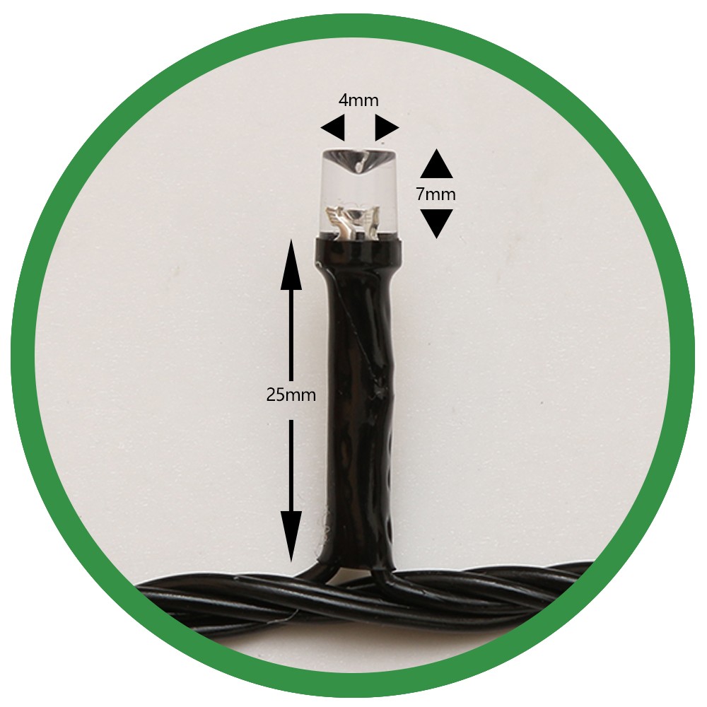 Instalatie de Craciun, Flippy®, Tip Liniara, Fir Negru, 9 m, 100 LED -uri, Interconectabila, Albastru