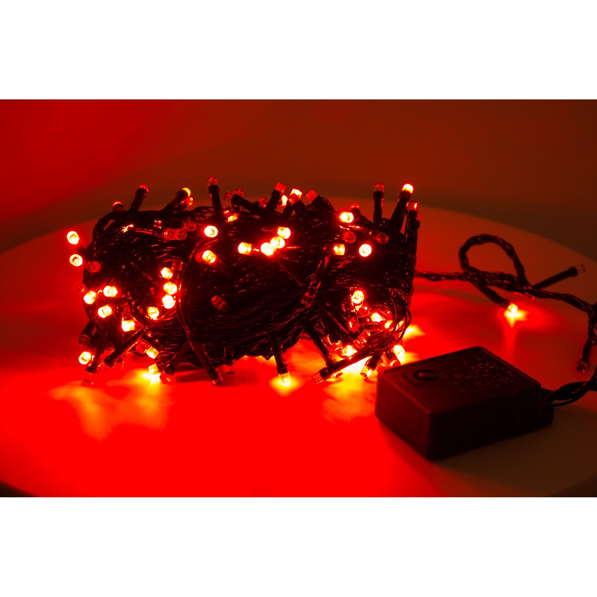 Instalatie de Craciun Tip Sir 24 m 300 LED -uri Rosu