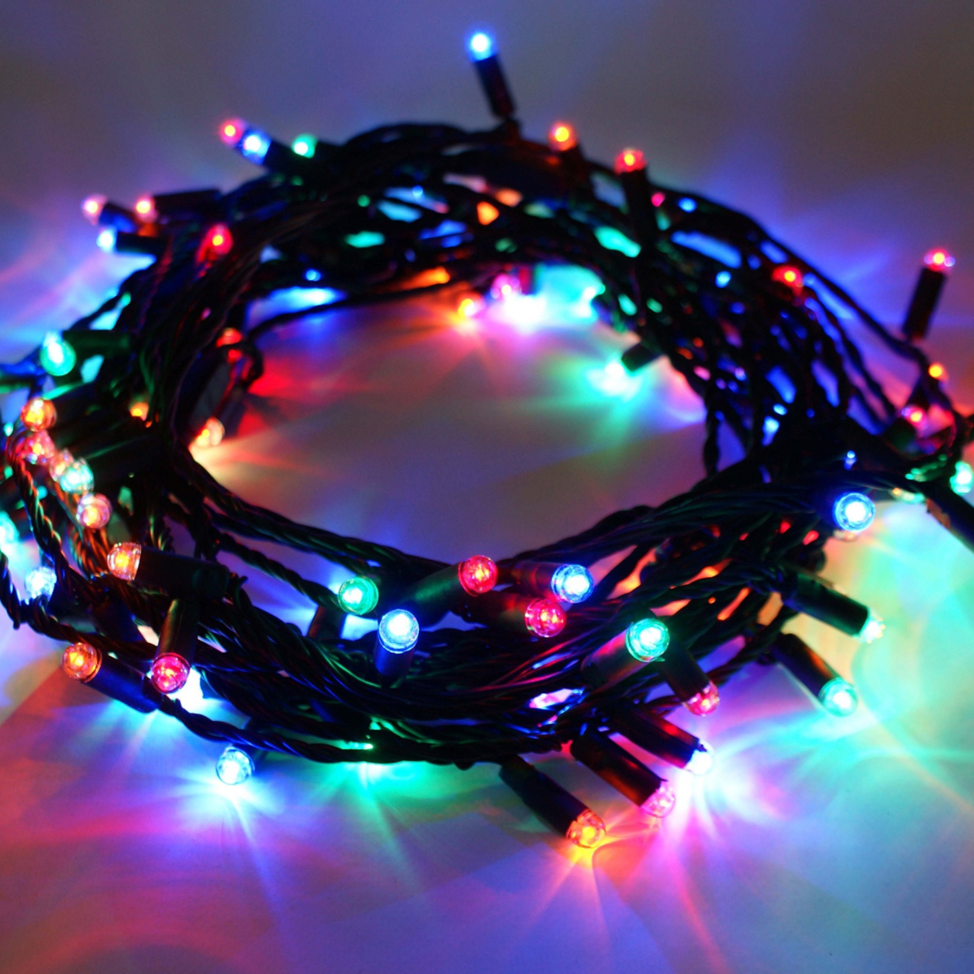 Instalatie de Craciun Tip Sir 9 m 100 LED -uri Mici Rotunde Multicolor