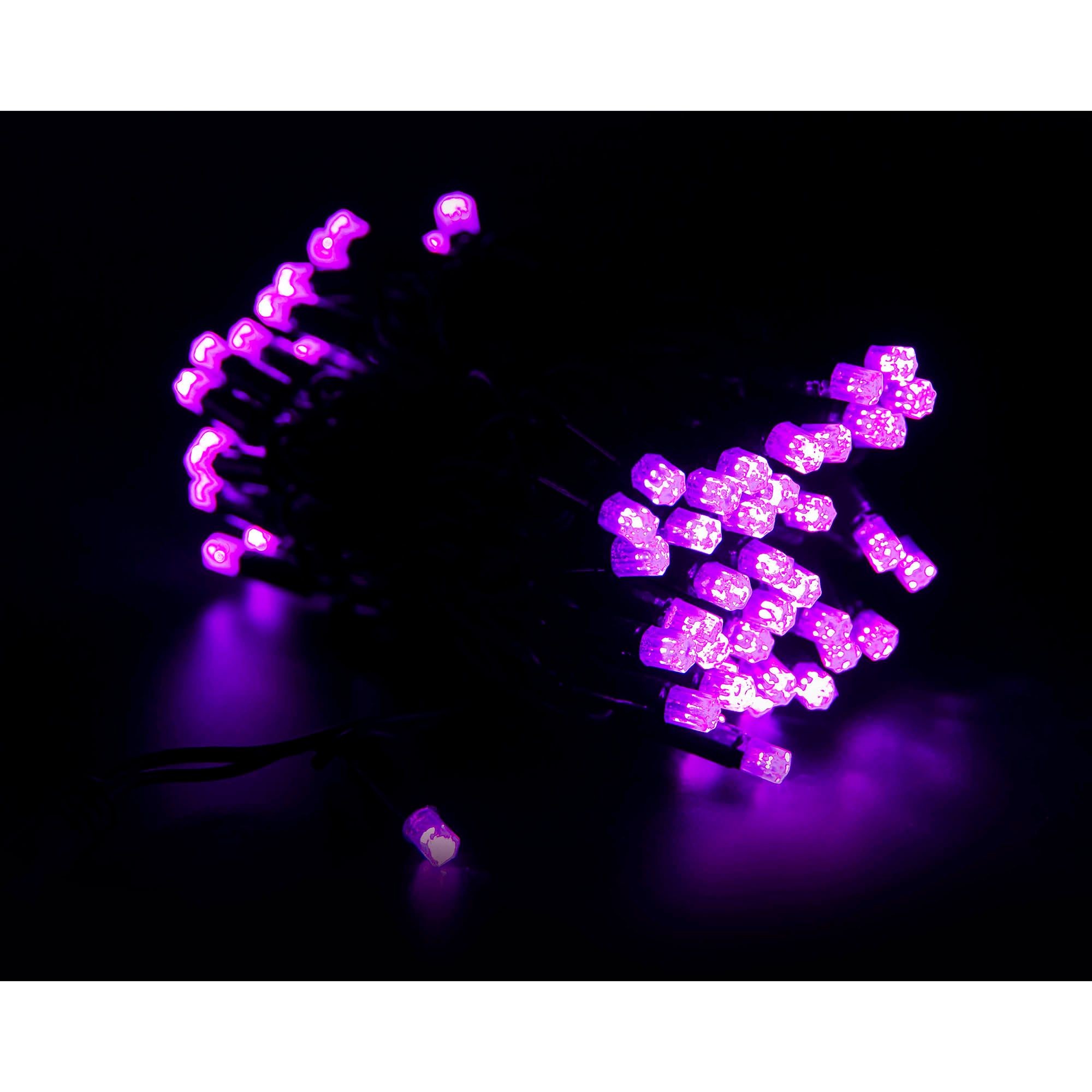 Instalatie de Craciun Fir Negru Tip Sir 9 m 100 LED -uri WP Violet