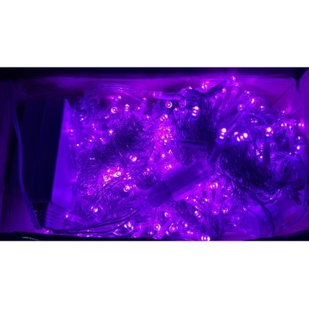 Instalatie de Craciun Tip Sir 17 m 200 LED -uri Mici Rotunde Violet