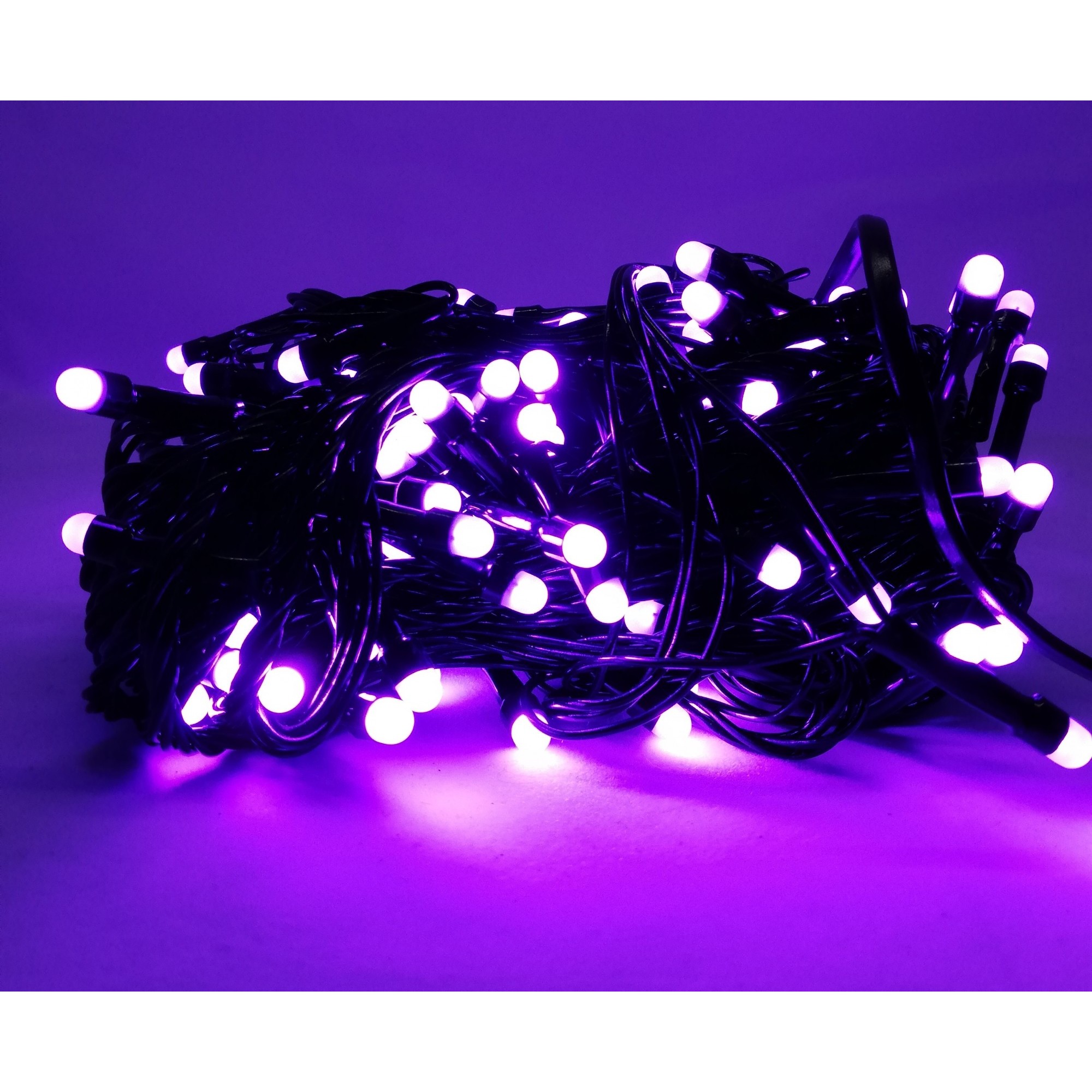 Instalatie de Craciun Tip Sir 17 m 200 LED -uri Mici Rotunde Violet