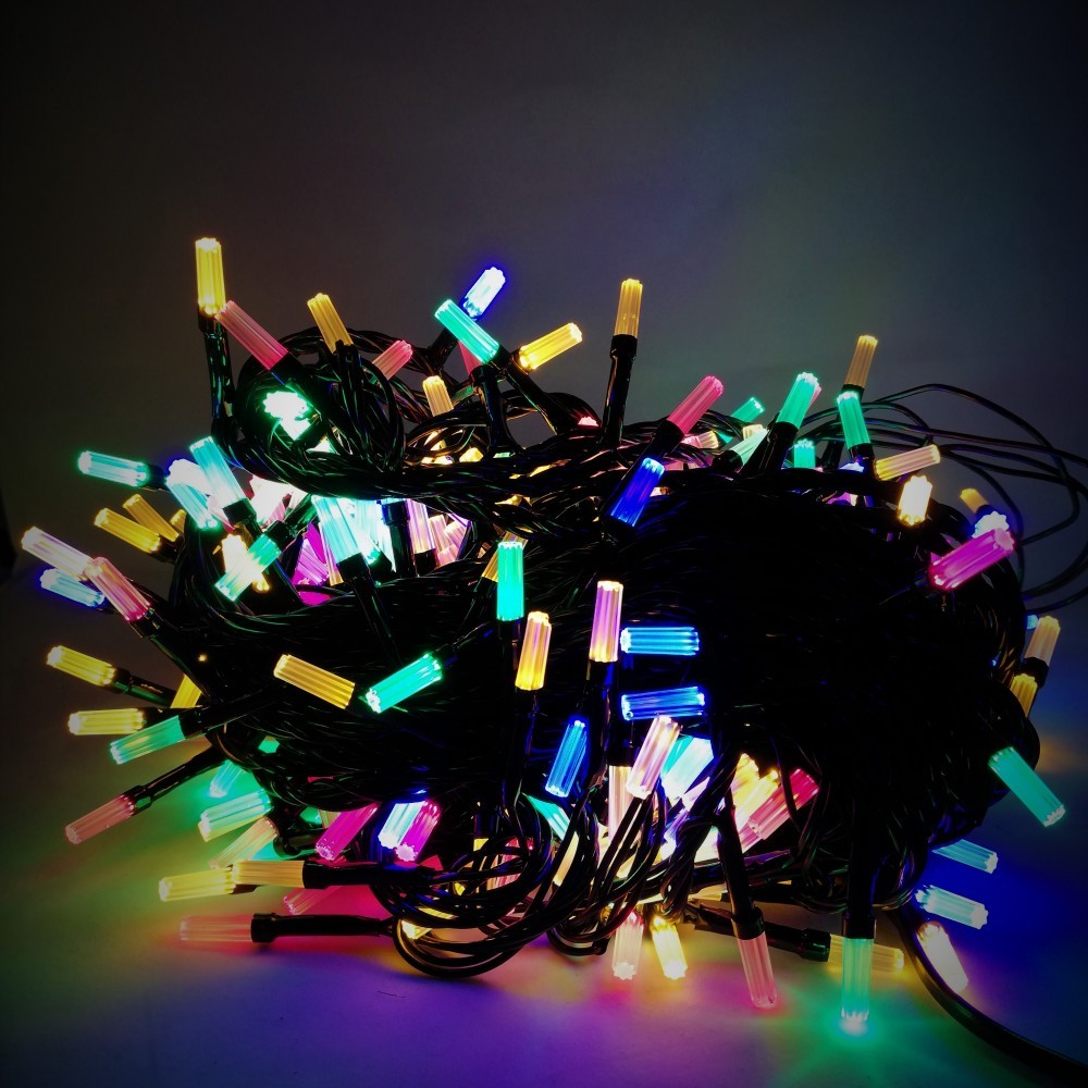 Instalatie de Craciun Tip Sir 15 m 200 LED -uri 1 cm Multicolor