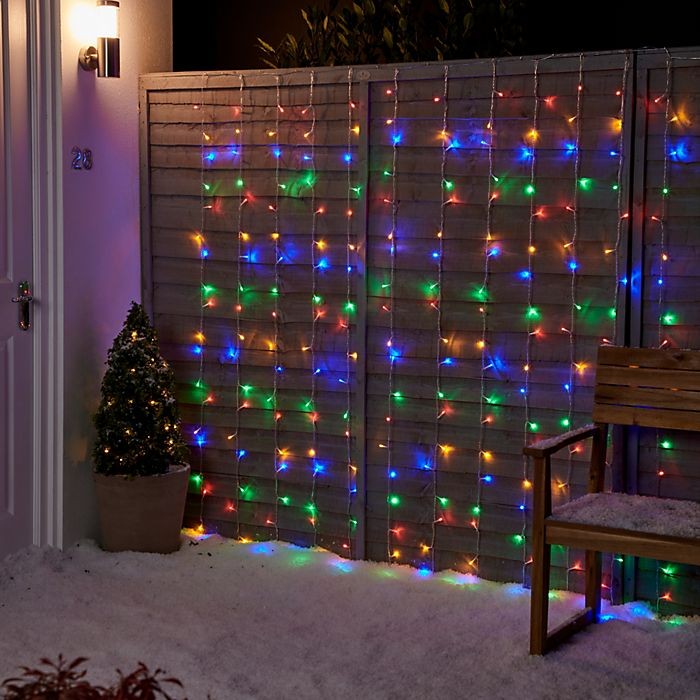 Instalatie de Craciun Tip Ploaie 5 x 1 m 240 LED -uri Multicolor Interconectabila