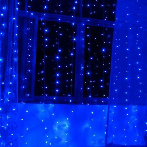 Instalatie de Craciun Tip Ploaie 3 m x 3 m 500 LED -uri Albastru Interconectabila