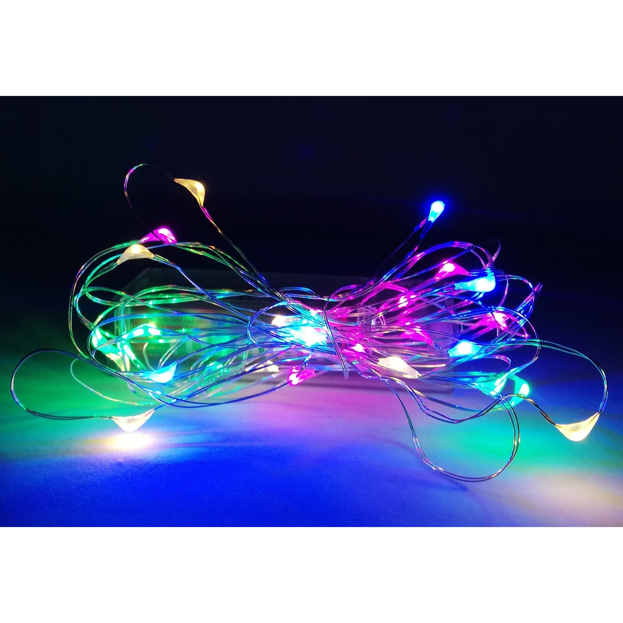 Instalatie de Craciun 3 m 30 LED -uri Fir de Cupru Multicolor