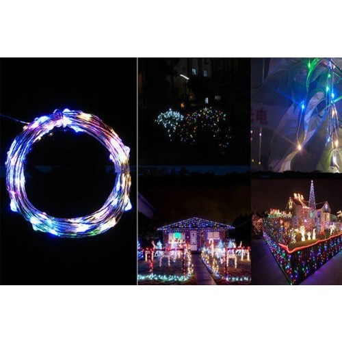 Instalatie de Craciun 3 m 30 LED -uri Fir de Cupru Multicolor