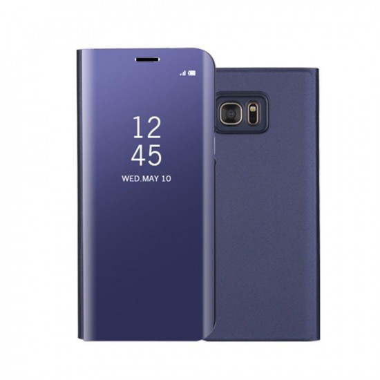 Husa Samsung Galaxy A6 2018 Flip Cover Oglinda Violet