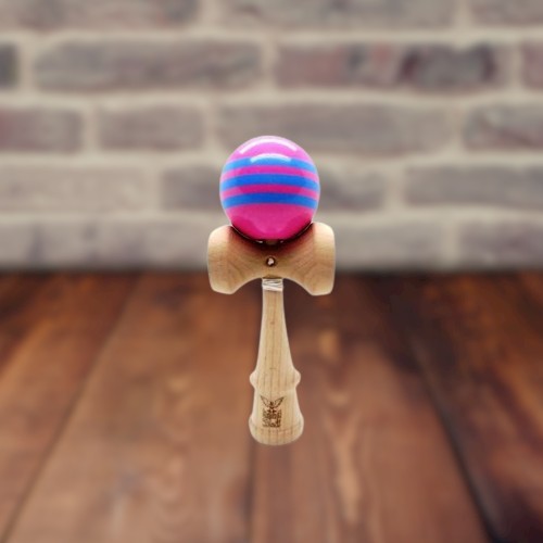 Kendama Ball Originala Roz Cu 3 Dungi Bleu