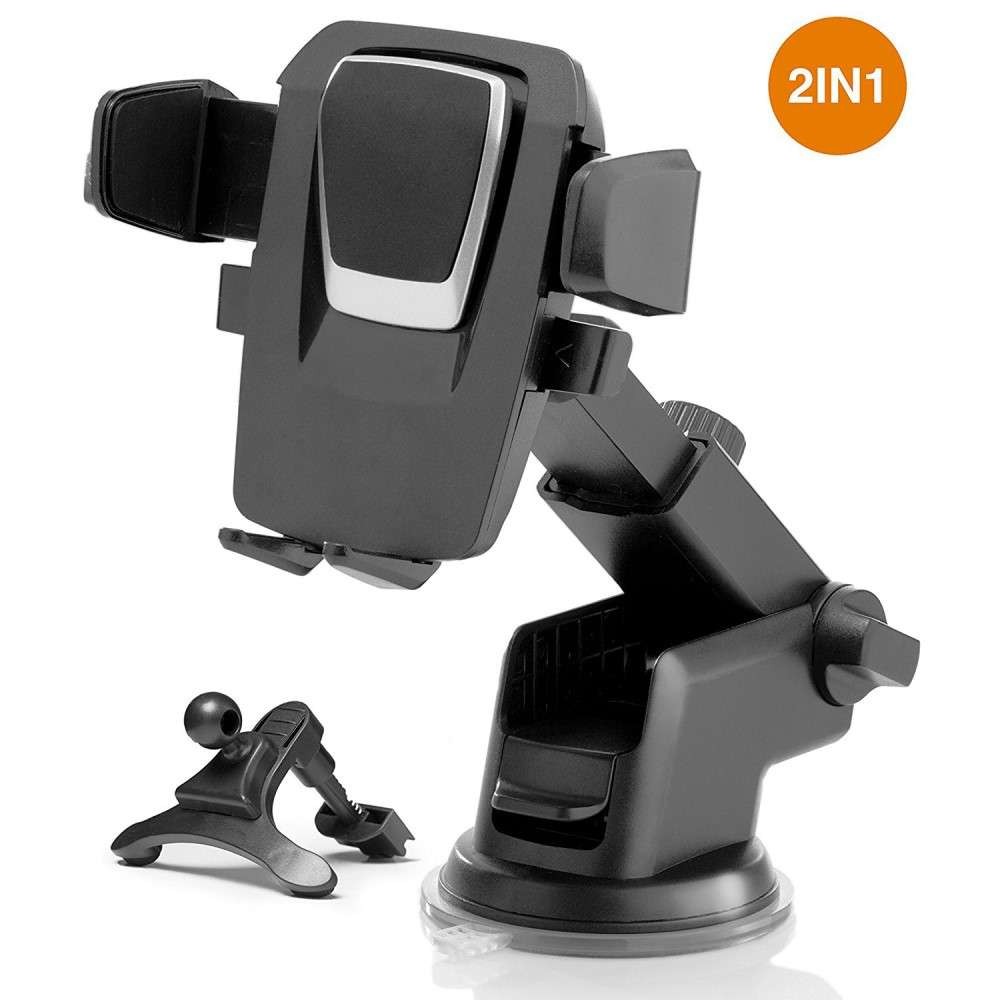 Suport auto cu brat telescopic Flippy pentru telefon BK0049-C, Negru