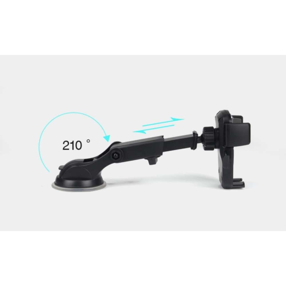 Suport auto cu brat telescopic Flippy pentru telefon BK0049-C, Negru