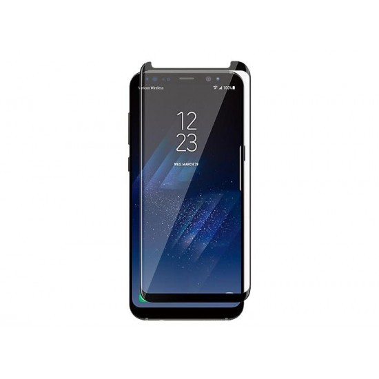 Folie Sticla Curbata Samsung Galaxy S8 Full Glue 4D/5D V2 Negru