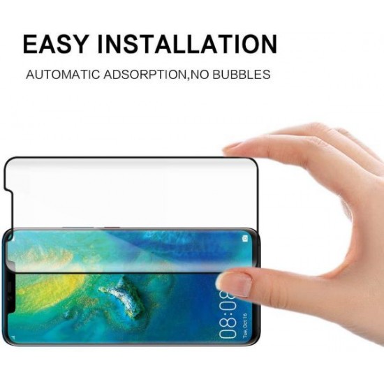 Folie Sticla Curbata Huawei Mate 20 Pro Full Glue 4D/5D Negru