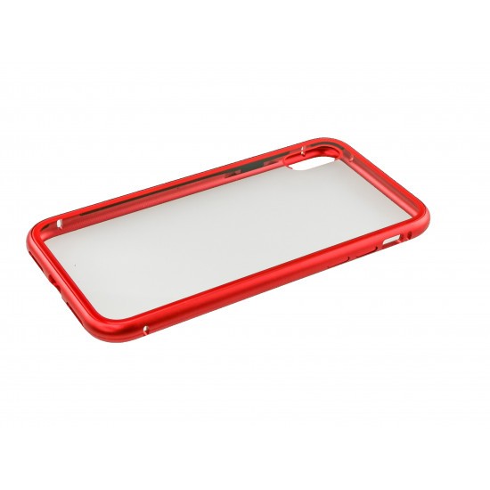 Husa de protectie Magnetic 360 pentru Apple iPhone X, Rosu