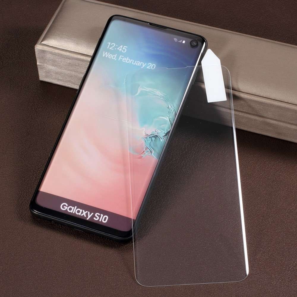 Folie Sticla Samsung Galaxy S10 Full Glue Nano Water Transparent
