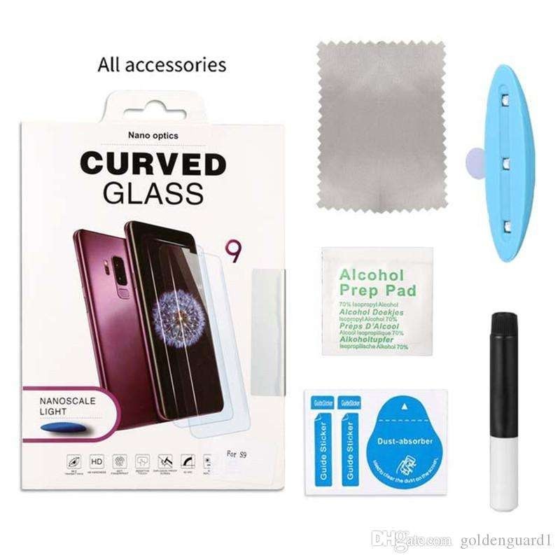 Folie Sticla Samsung Galaxy S10 Full Glue Nano Water Transparent