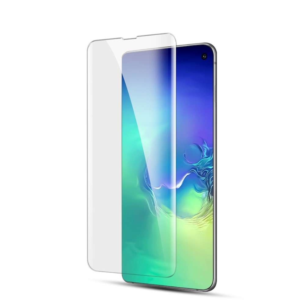 Folie Sticla Samsung Galaxy S10 Full Glue Nano Water Transparent