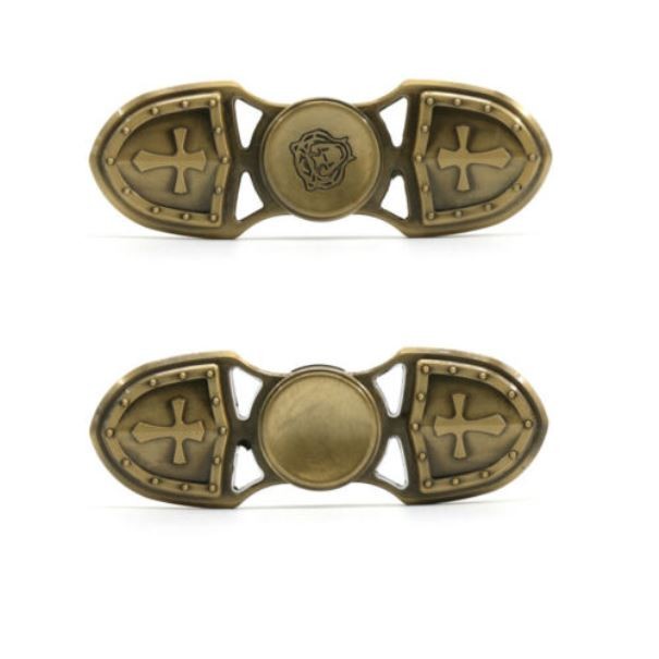 Fidget Spinner Cu Design Vintage Armura Auriu