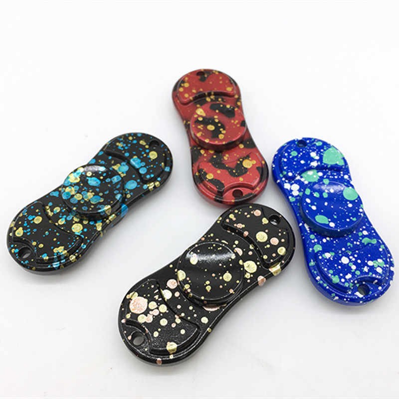 Jucarie Interactiva Fidget Spinner Dual Albastru