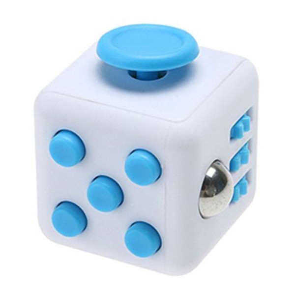 Jucarie Antistres Fidget Cub Alb/Bleu