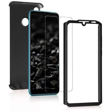 Husa de protectie Flippy compatibila cu Huawei P30 Lite Full Cover 360 Negru + Folie de protectie