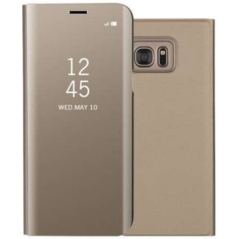 Husa de Protectie, Flippy, pentru Samsung Galaxy A40, Capac Oglinda, din Plastic, Negru