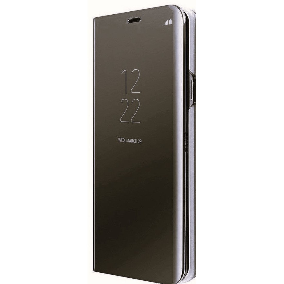 Husa de Protectie, Flippy, pentru Samsung Galaxy A40, Capac Oglinda, din Plastic, Negru