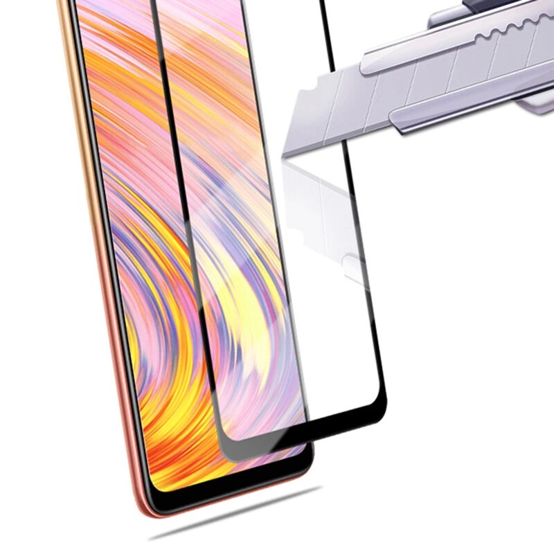 Folie Sticla Securizata Curbata Flippy pentru Samsung Galaxy S9, Transparenta HD, Lipici pe margini, Contur Negru