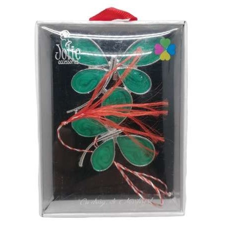 Brosa Multicolora V9 Libelule verzi 6cm x 8cm
