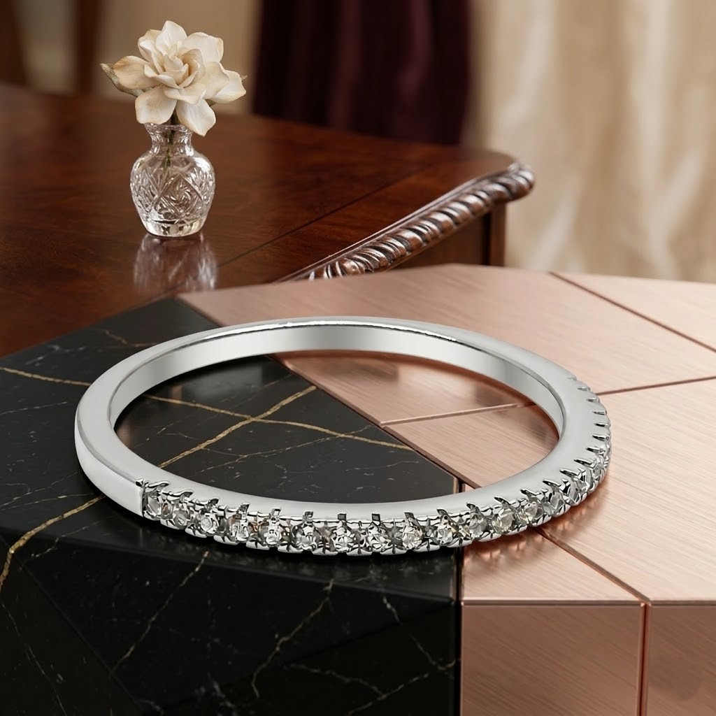 Inel Argint 925 cu Minizirconii Albe, M53