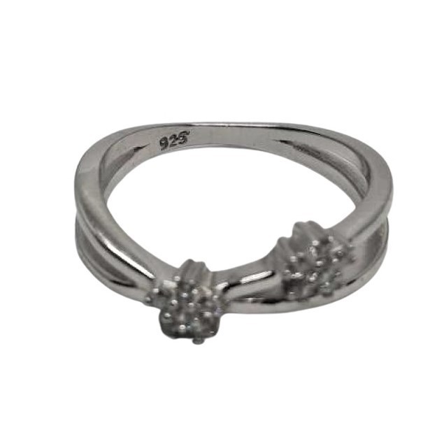 Inel Argint 925, Floricele cu Zirconii M51