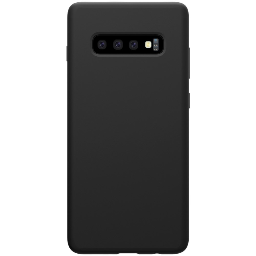 Husa protectie compatibila cu Samsung S10 Plus Liquid Silicone Case Negru
