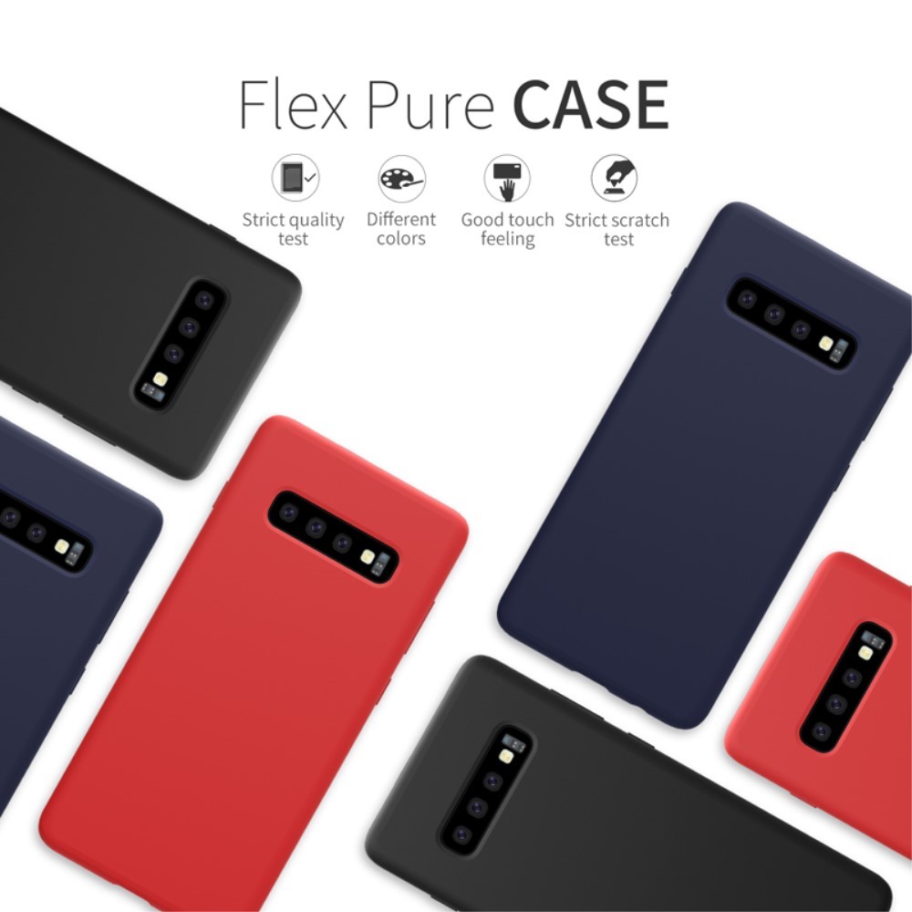 Husa protectie compatibila cu Samsung S10 Plus Liquid Silicone Case Negru